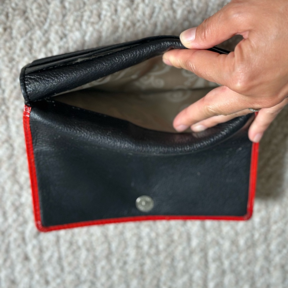 Brighton Red and White Graphic Wallet - Picture 12 of 17